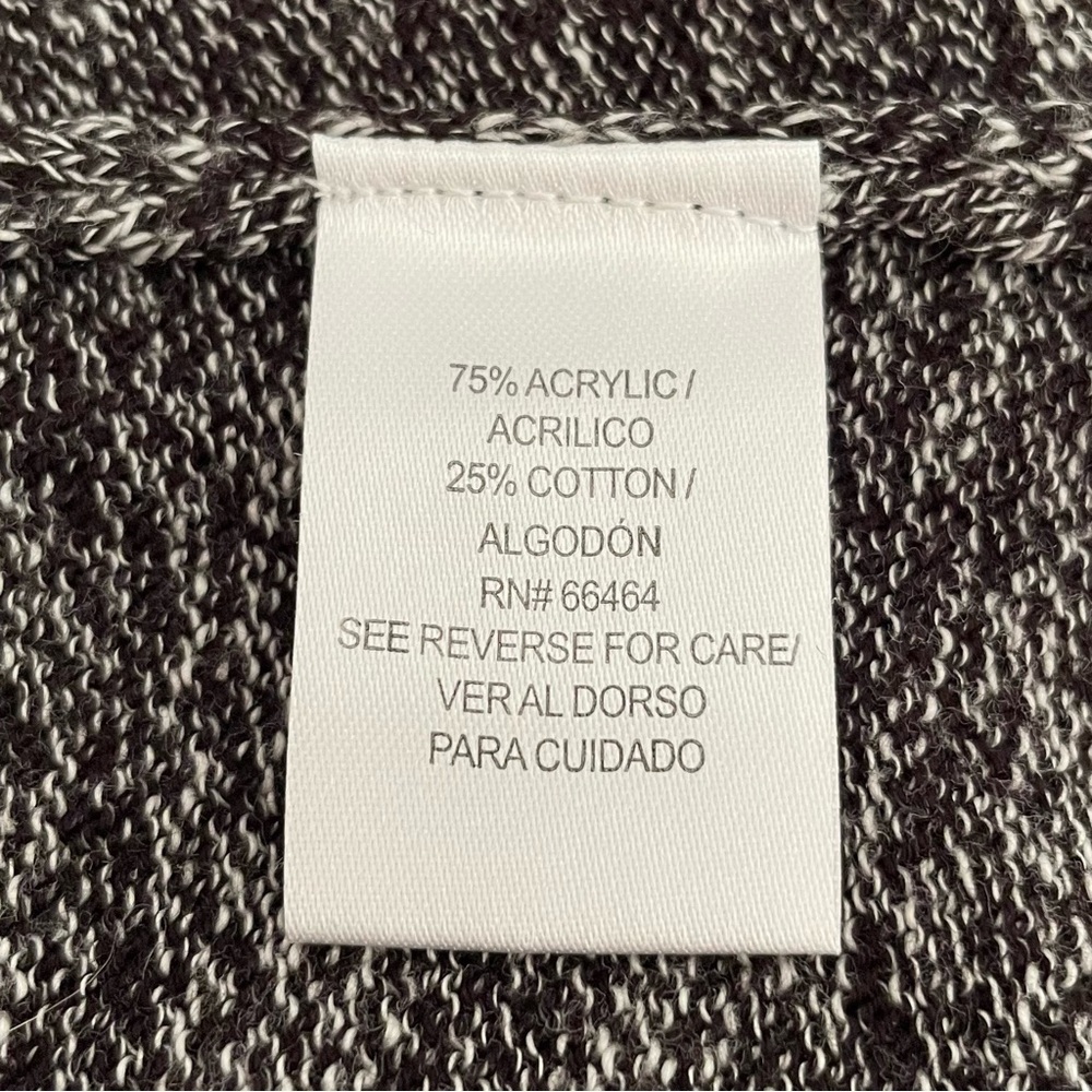 Studio One Marled Charcoal Long Sleeve Cowl Neck Sweater Dress Size 1X - Picture 8 of 13